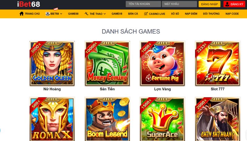 Chơi gì tại sân chơi Ibet68